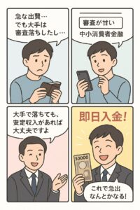 小口融資　消費者金融