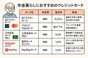 年金暮らし　クレジットカード