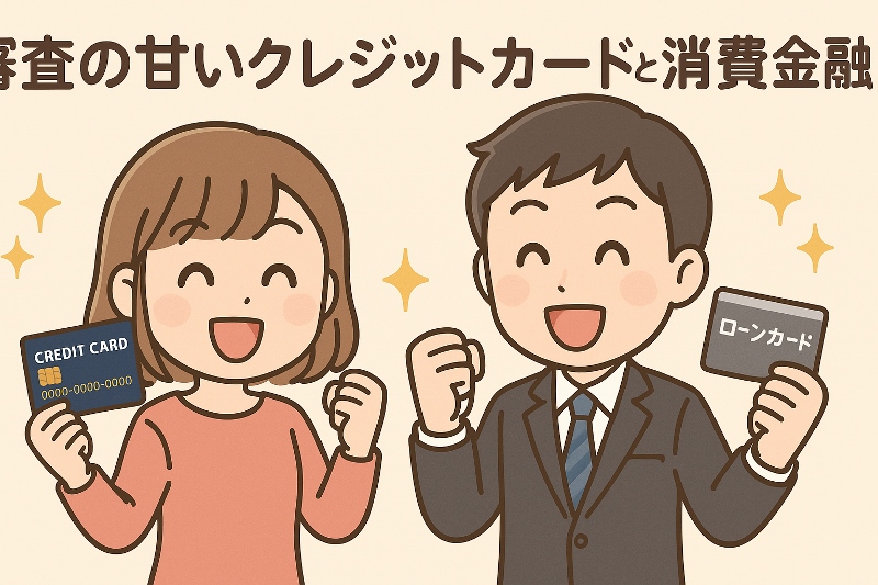 審査が甘い消費者金融とクレジットカード